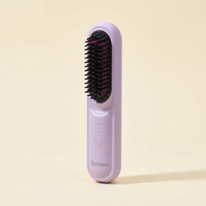 로로보아 스타일톡 무선 헤어브러쉬, 블라썸핑크, 1개