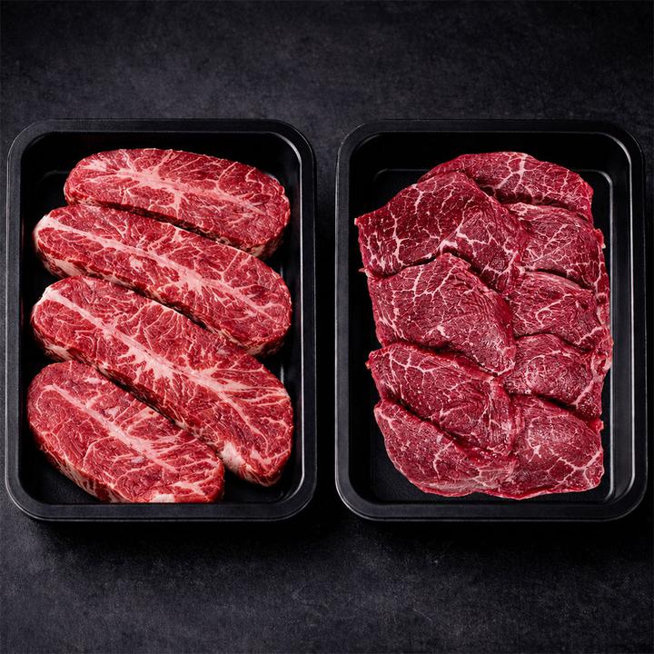 투뿔 한우 부채살, 200g, 1개 + 부채덧살, 200g, 1개