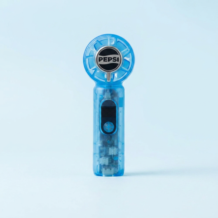 펩시 휴대용 선풍기, PEP-HFCP200, 블루, 1개