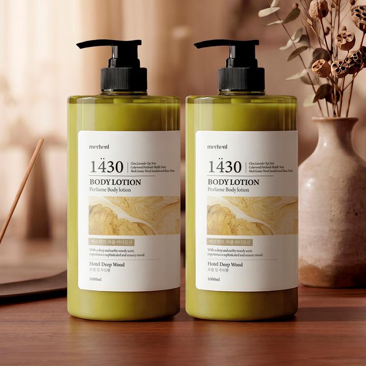 메르헨트 퍼퓸 바디로션, 호텔 딥 우드향, 1000ml, 2개
